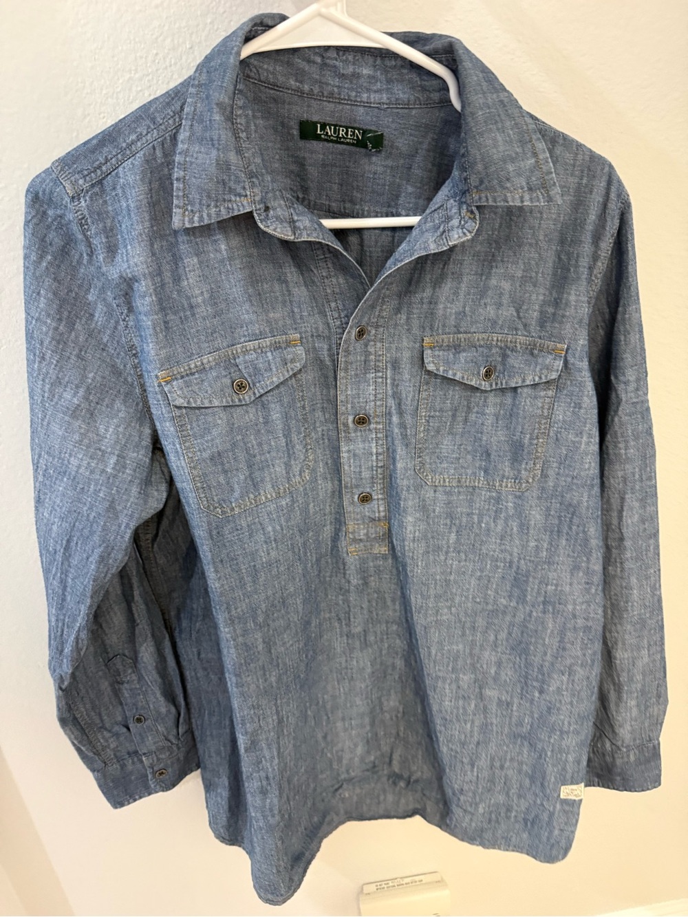Ralph Lauren Long Denim Button-Up Shirt